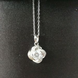Sterling Silver/Cubic Zirconia Necklace